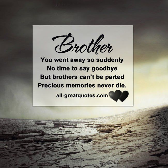 in memory of brother quotes